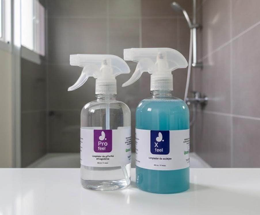 Kit anti-sarro de azulejos y grifos cromados